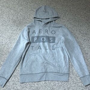 Selling grey Aeropostale hoodie, lightly worn, good condition